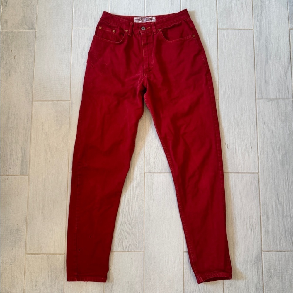 IKEDA Vintage Distressed Red Jeans